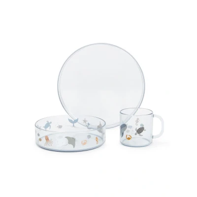 Afbeelding van Liewood Siva Printed Tritan Tableware Set