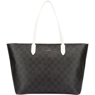 Afbeelding van JOOP! Schoudertas Piazza Edition Lara Shopper White Donkerbruin
