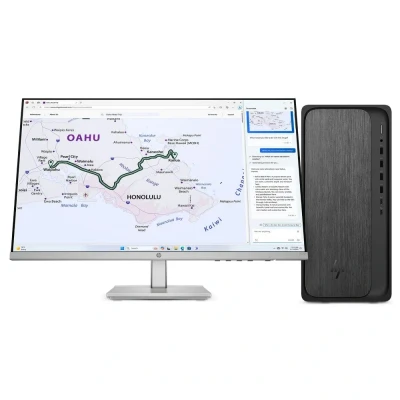 Afbeelding van HP OmniDesk M02 0035nd PC AMD RyzenTM 7 8700G 16 GB DDR5 SDRAM 512 SSD Windows 11 Home Tower Zwar