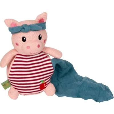 Afbeelding van Coppenrath Little Knuffel met knuffeldoekje varken Wonder