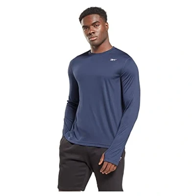 Afbeelding van Reebok Training TECH Longsleeve, Heren, Maat: Medium, Vector navy