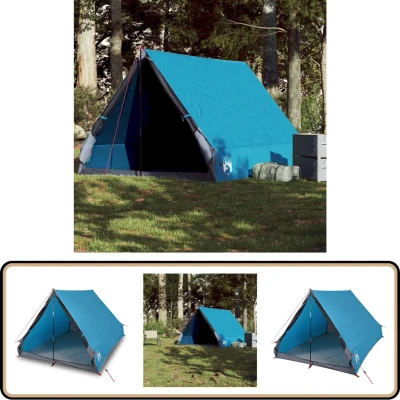 Afbeelding van vidaXL Tent 2 persoons A frame waterdicht blauw