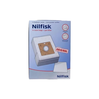 Afbeelding van Nilfisk stofzuiger: stofzuigerzak Coupe &amp; Go 5 stuks + microfilter