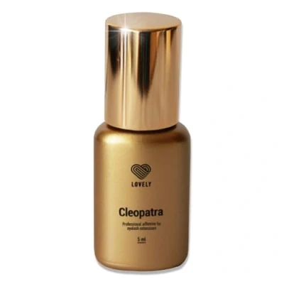 Afbeelding van LOVELY wimperlijm CLEOPATRA (5ml, kleur: ZWART) zeer snelle lijm, droogtijd: IMMEDIATELIJK 8 weken kleefkracht, voor allergiepatiënten, resistent, professionele wimperverlenging
