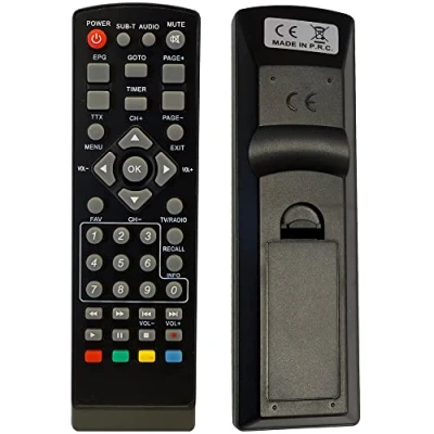 Afbeelding van LEYF Universele 7 in 1 afstandsbediening compatibel met DVB T TNT Receiver Strong, Echosat, Tempo, Leyf, Engel, Metronic, Strom, LiveTNT, Xoro, Thomson, Edision