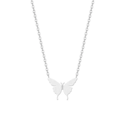 Afbeelding van Ketting met hanger vlinder zilverkleur