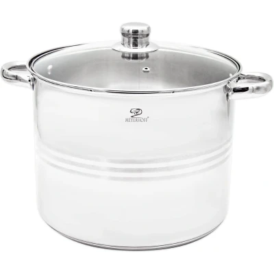Afbeelding van Meyerhoff RVS Large Soeppan/Kookpan 10 Liter Groot Formaat Inductiepan 26 x 21 cm