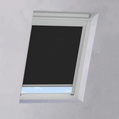 Afbeelding van Dakraam Rolgordijn Smart Zwart 804 1173x740cm (Zwart)
