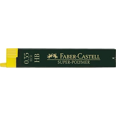 Afbeelding van Faber Castell Loodvervanging Voor Potloden Super Polymer Hb 0,3 Mm (12 Stuks)