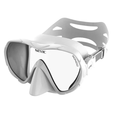 Afbeelding van SEAC Rondò, randloze duik en snorkelbril van silicone met enkele lens, kleiner volume, hydrodynamisch ultralicht