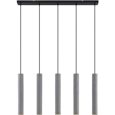 Afbeelding van Lindby hanglamp 5 lichts beton, metaal GU10 grijs
