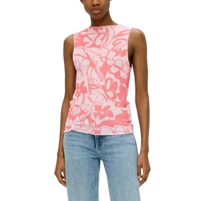 Afbeelding van QS Struktur Top, Dames, Maat: Large, Pink