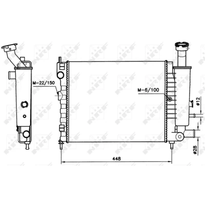 Afbeelding van NRF Radiateur 58736
