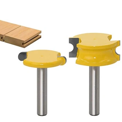 Afbeelding van Baorder 2Pcs 8Mm Schacht Kano Fluit En Bead Router Bit Set Hout Tenon Frees Bits Gereedschap