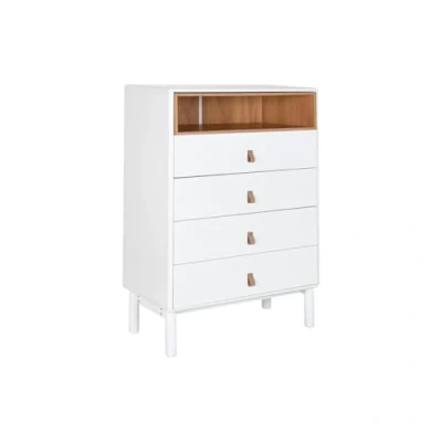 Afbeelding van Ladenkast Home ESPRIT Wit Natuurlijk Polypropyleen Hout MDF 80 x 40 117 cm