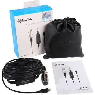 Afbeelding van Boya Audio adapter By bca7 Xlr/lightning 600 Cm Zwart
