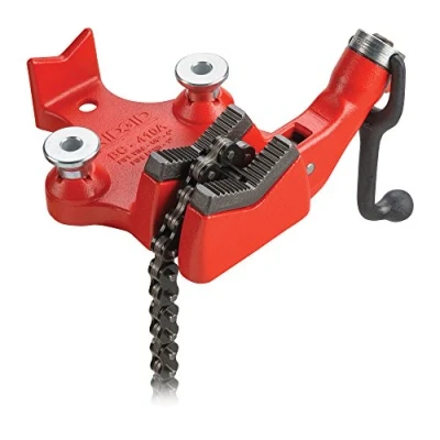 Afbeelding van RIDGID 40195 Model BC410 Werkbankkettingpijpklem met bovenschroef, 1/8 inch tot 4 Pijpklem
