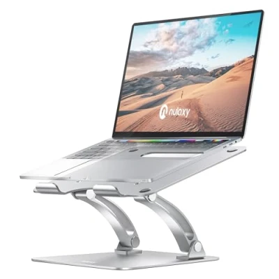 Afbeelding van Nulaxy laptopstandaard, ergonomische verstelbaar, van aluminium, compatibel met MacBook, Air Pro en andere laptops 10 17 inch