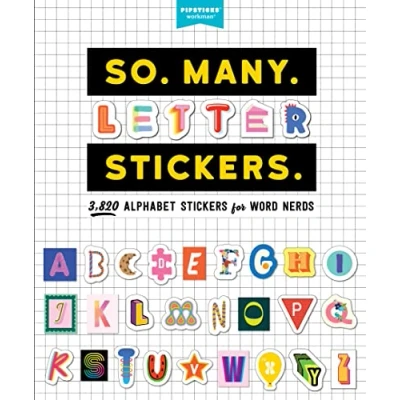 Afbeelding van So. Many. Letter Stickers.: 3,820 Alphabet Stickers for Word Nerds