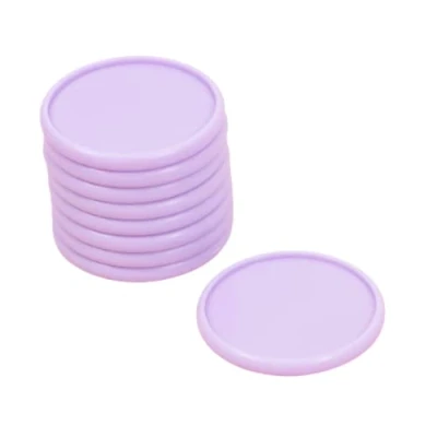 Afbeelding van Craftelier L kunststof ringen voor het binden van planners, afsprakenplanners of albums, ideaal scrapbooking en andere knutselwerkzaamheden, 9 stuks met een diameter 45 mm, paars