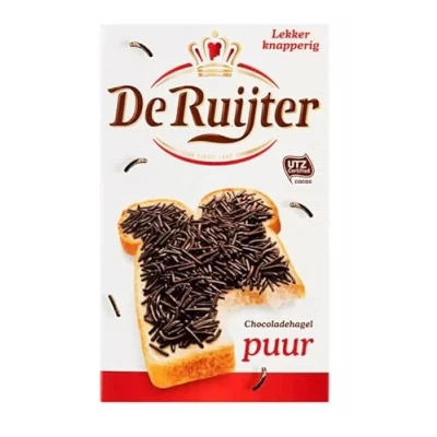 Afbeelding van De Ruijter Chocoladehagel puur