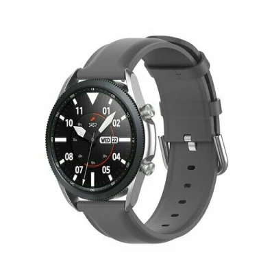Afbeelding van Garmin Vivoactive 4 / 4L Classic leren bandje Grijs leather