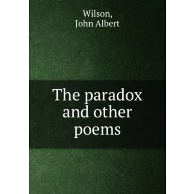 Afbeelding van The Paradox and Other Poems
