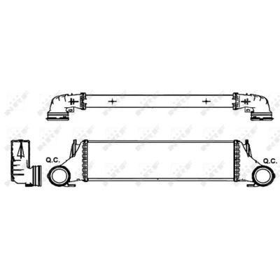 Afbeelding van Intercooler, inlaatluchtkoeler NRF 30323