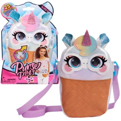 Afbeelding van Purse Pets Eenhoorn Glamicorn met +25 Geluiden &amp; Reacties Cadeaus voor Meisjes +5 Jaar Handtas