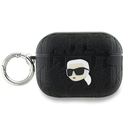 Afbeelding van CG Mobile Karl Lagerfeld KLAP2PGKIPK Hoes voor AirPods Pro 2 (2022/2023), zwart monogram, Head