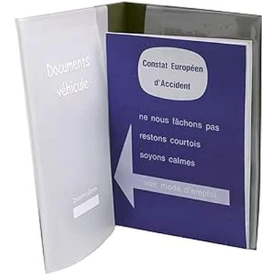 Afbeelding van Auxence Documententas voor voertuigen (opbergtas, onderhoudsboek, bouwboek, Europees ongevalsconstaat), 23,8 x 18,8 3,3 cm