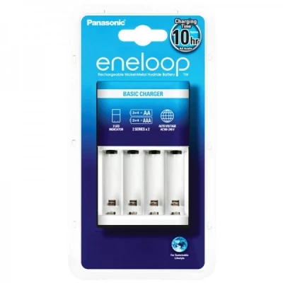 Afbeelding van Panasonic lader Basic Charger BQ CC51E laadt AA, AAA 2 of 4 cellen op