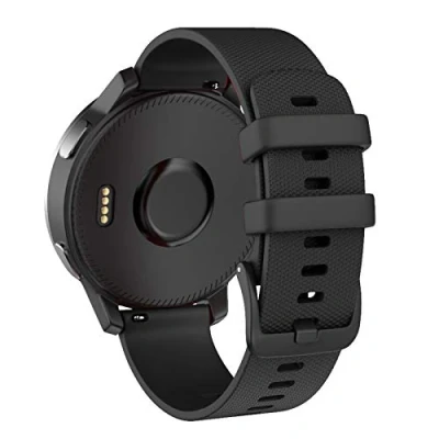 Afbeelding van ISABAKE Armband voor Garmin Vivoactive 4S, Vivomove 3S, Venu 2S, Fossil Gen 3/Gen 4 18mm Quick Release Siliconen Horlogebandje
