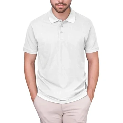 Afbeelding van Men&#039;s &#039;Performance&#039; Polo met korte mouwen White XL