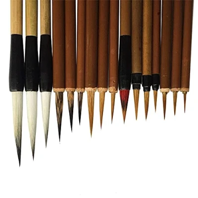 Afbeelding van CENPEK 16Pcs set Uitstekende Chinese Kalligrafie Borstel Kanji Japanse Sumi Tekening
