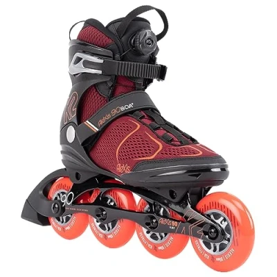 Afbeelding van K2 Alexis 90 Boa Dames Inline Skate (burgandy / Oranje) 10.0 41.5
