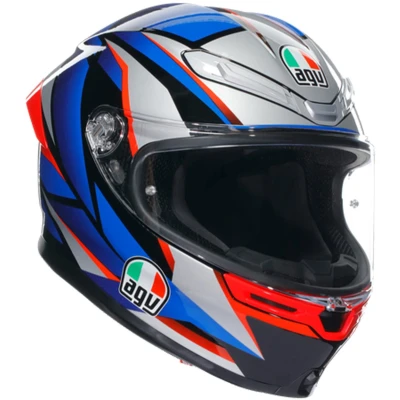 Afbeelding van Agv K6 S E2206 Mplk Slashcut Black Blue Red 015 Maat Helm