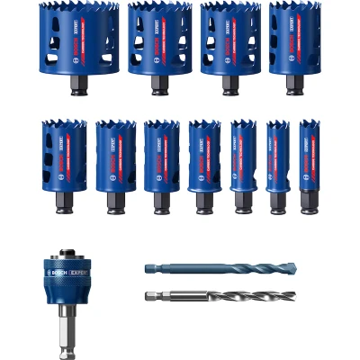 Afbeelding van BOSCH 2608900447 Expert Tough Material universeel gatzagenset 20 76 mm 14 delig