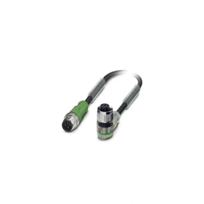 Afbeelding van Phoenix Contact 1668522 Sensor/actuator connector, geassembleerd M12 Aantal polen: 4 Stekker, recht, Bus, haaks 0.60 m 1 stuk(s)