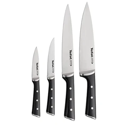 Afbeelding van Tefal Ice Force messenset (4 delig) Zwart &amp; Zilver ActievandeDag Beste deals Dagdeal Dagaanbieding