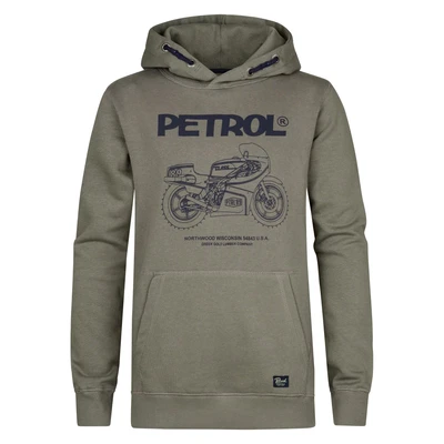 Afbeelding van Petrol Industries Artwork Catskill Hoodie voor kinderen, Maat: 140, Mossy stone