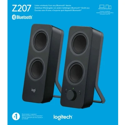 Afbeelding van Logitech speaker Z207, Bluetooth, stereo 2.0, 10W zwart, retail