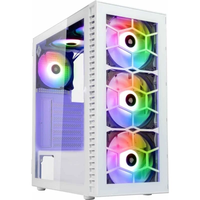 Afbeelding van Kolink OBSERVATORY HF GLASS WHITE ARGB Midi Tower Wit