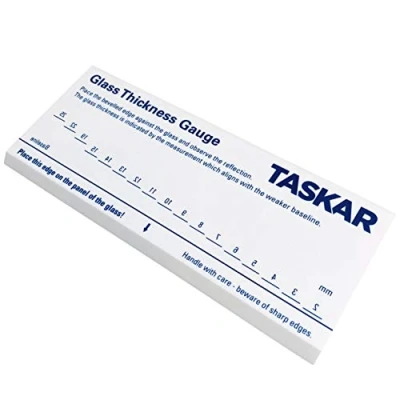 Afbeelding van Taskar Glasdiktemeter Meetgereedschap 2mm tot 25mm Gebruikt Reflectie