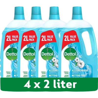 Afbeelding van Dettol Allesreiniger Linnen Frisheid 2L 4 Stuks Voordeelverpakking