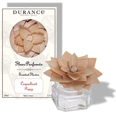 Afbeelding van DURANCE Poppy Geurende Houten Bloem Diffuser 100ml Geur voor elke kamer