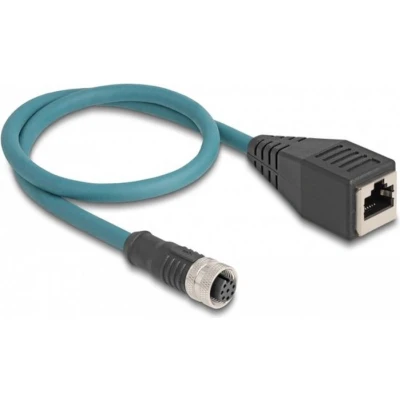 Afbeelding van Delock M12 Adapterkabel A kodiert 8 Pin Buchse zu RJ45 50 cm