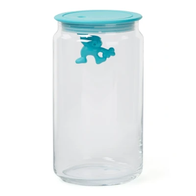Afbeelding van Alessi Voorraadpot Gianni A Little Man Holding On Tight AMDR06 AZ Blauw 1.4 Liter door Mattia Di Rose