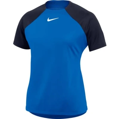 Afbeelding van Nike Performance Academy PRO Trainings Sport Tshirt, Dames, Maat: Large, Royal blue obsidian white