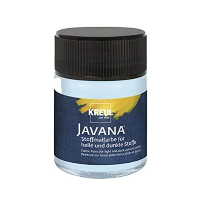 Afbeelding van Javana ijsblauwe textielverf 50ml Voor licht en donker gekleurd textiel